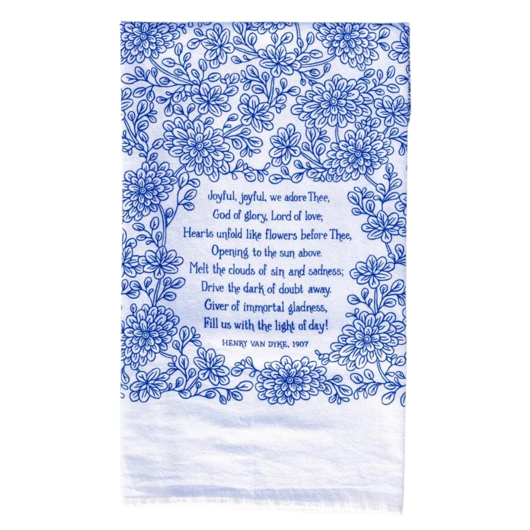 Joyful, Joyful We Adore Thee Hymn Tea Towel