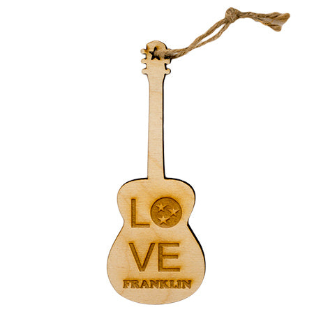 Love Franklin Guitar Ornament