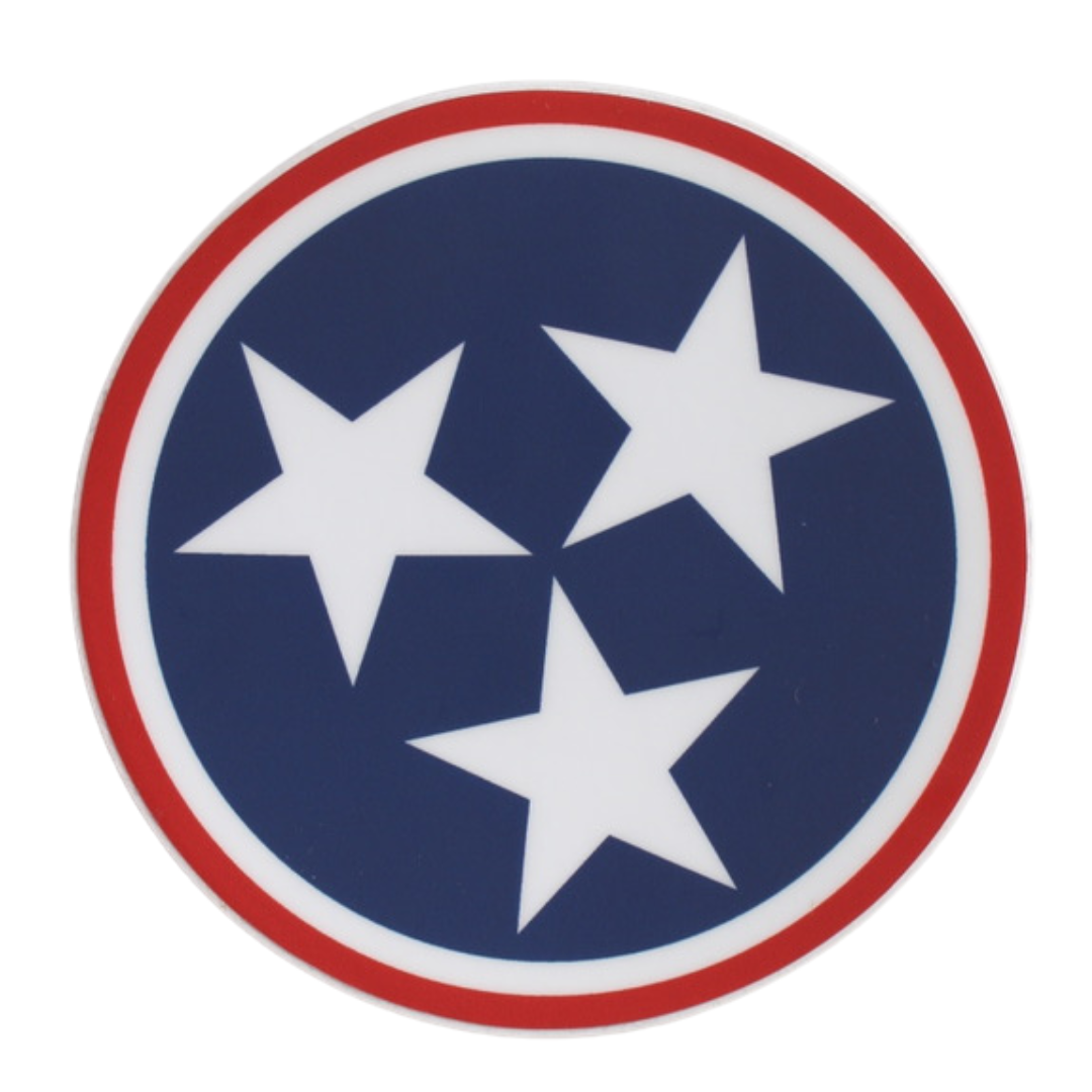 3" round Tennessee Tristar emblem. 