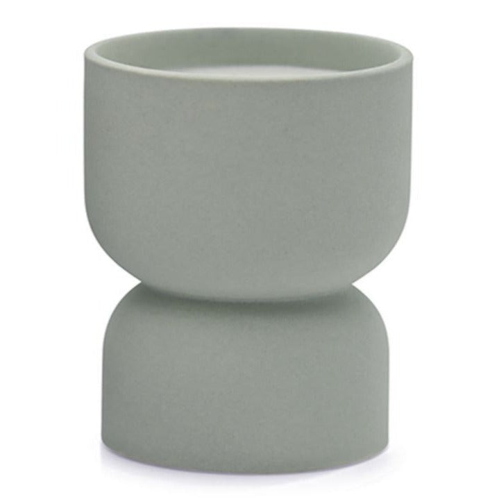 Paddywax Form Hourglass Mint Green Ceramic Ocean Rose and Bay Candle