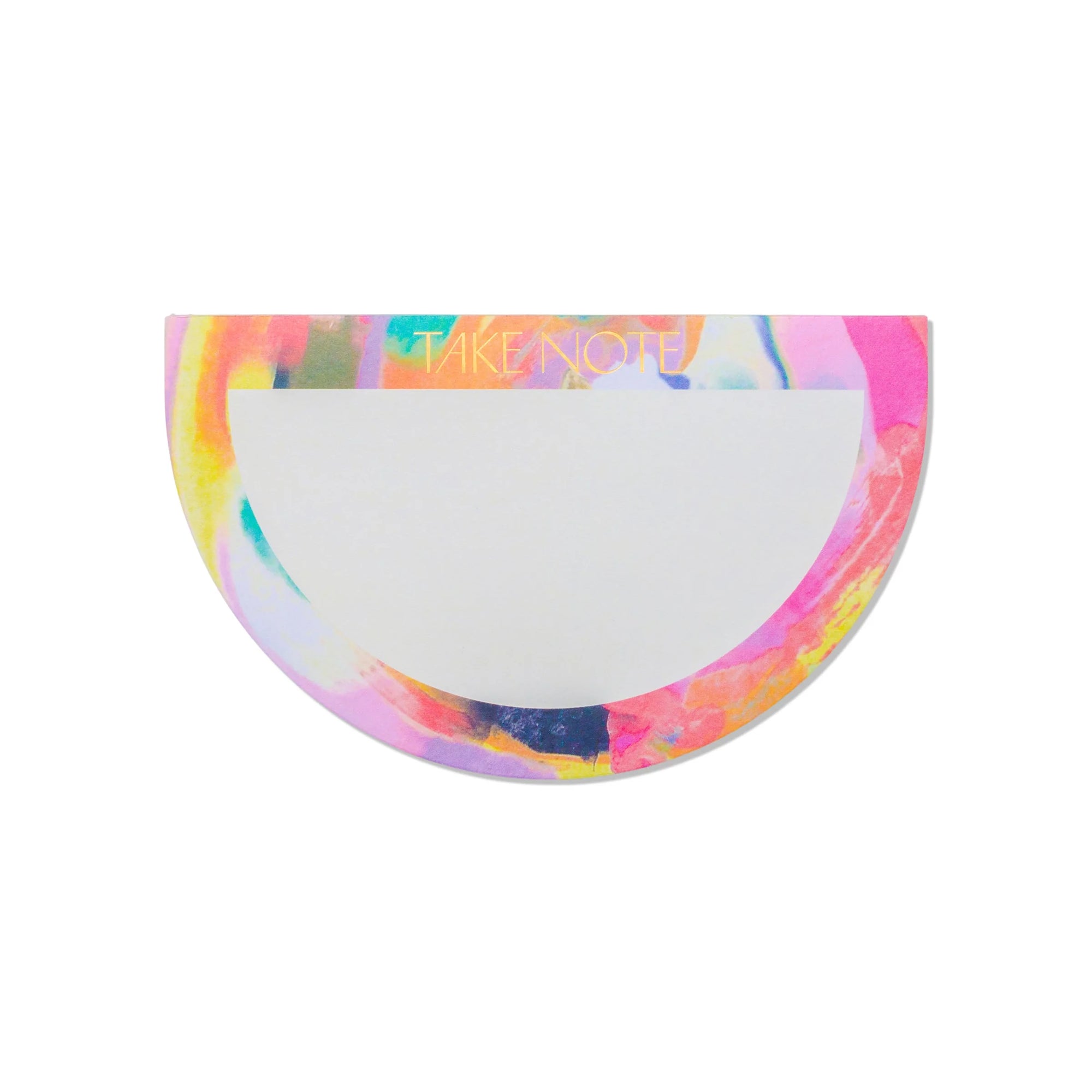 Take Note Rainbow Half Moon Notepad