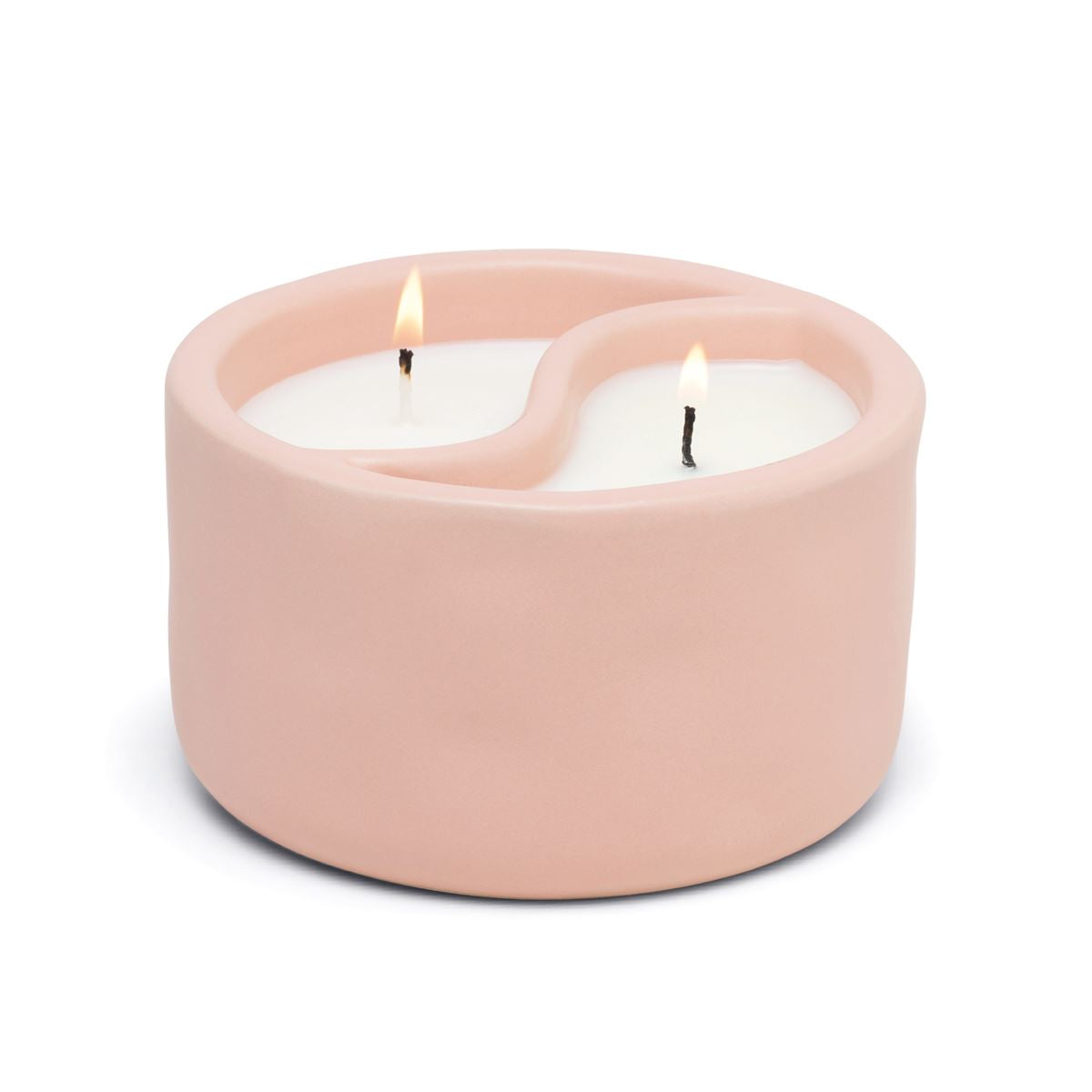 Pink Yin-Yang Cactus Flower Watermint Candle