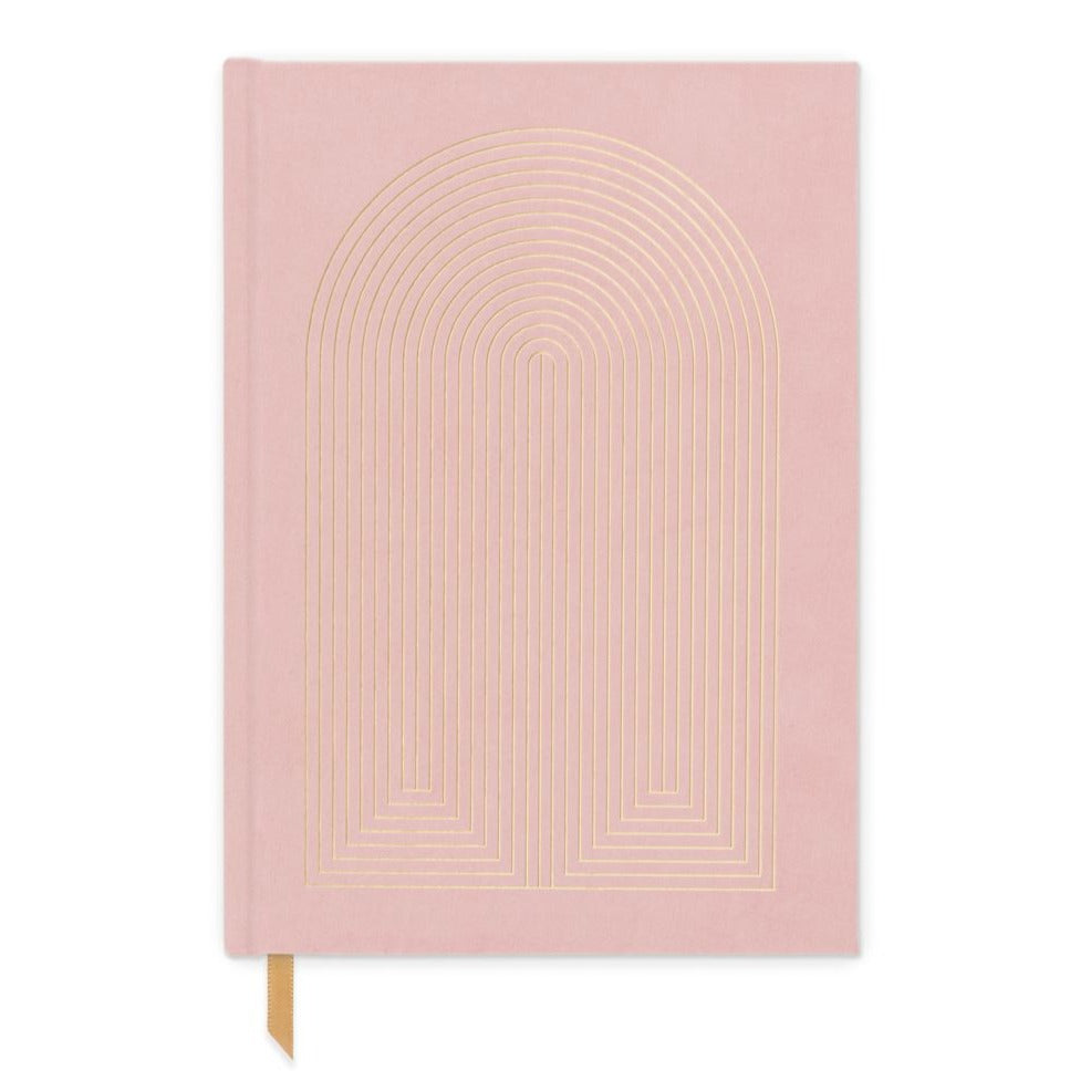 Pink Geometric Rainbow Notebook