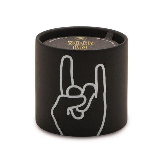 Rock On Leather and Oakmoss Candle