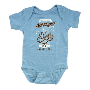 Performing All Night! Blue Spirit of Nashville Onesie.