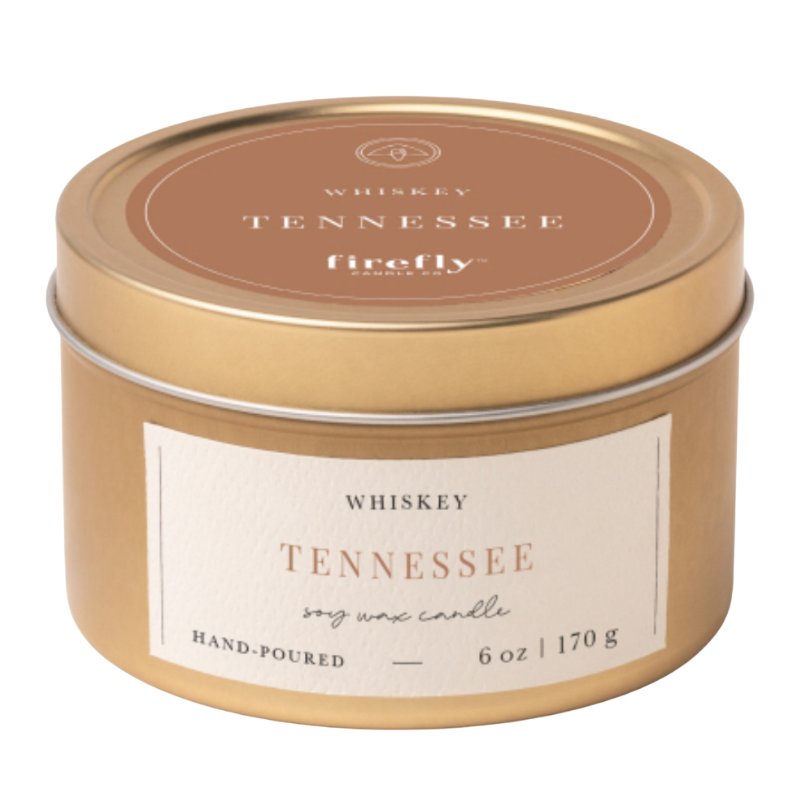 Tennessee Whiskey Travel Tin Candle