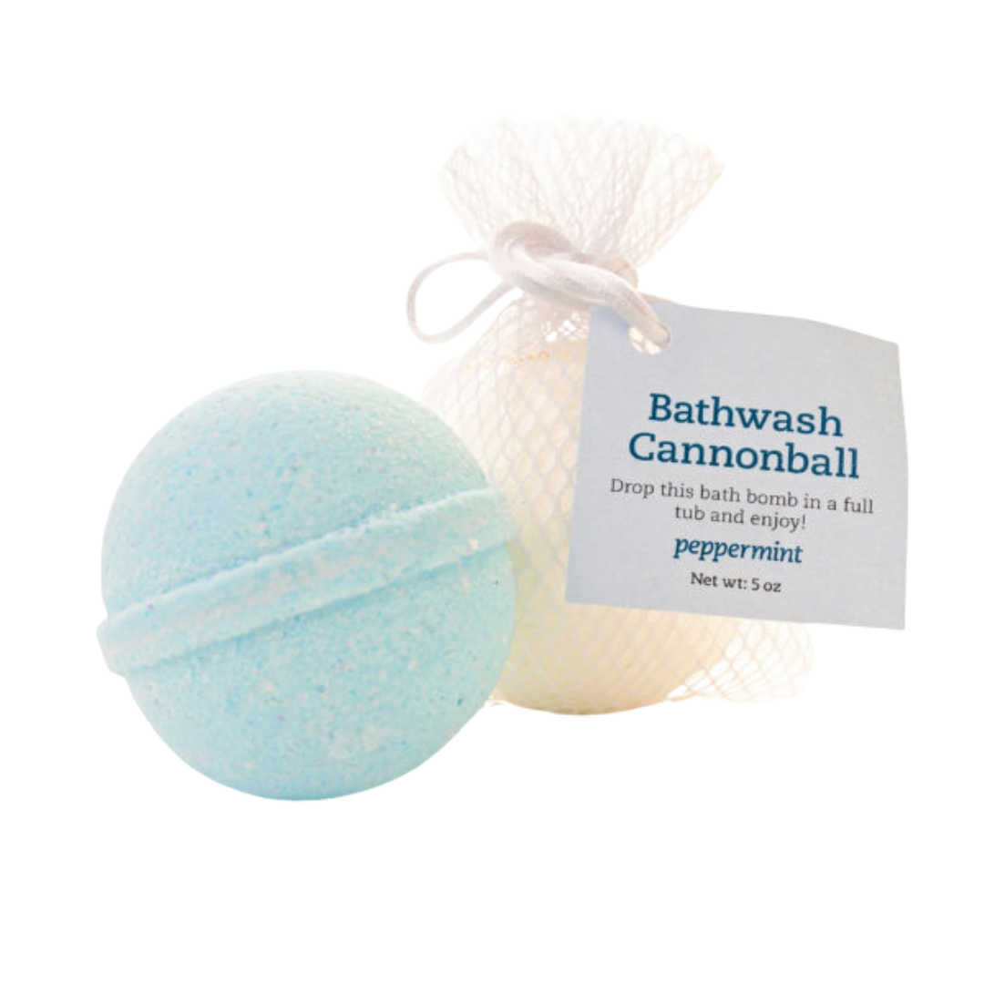 Peppermint Bath Bomb Cannonball