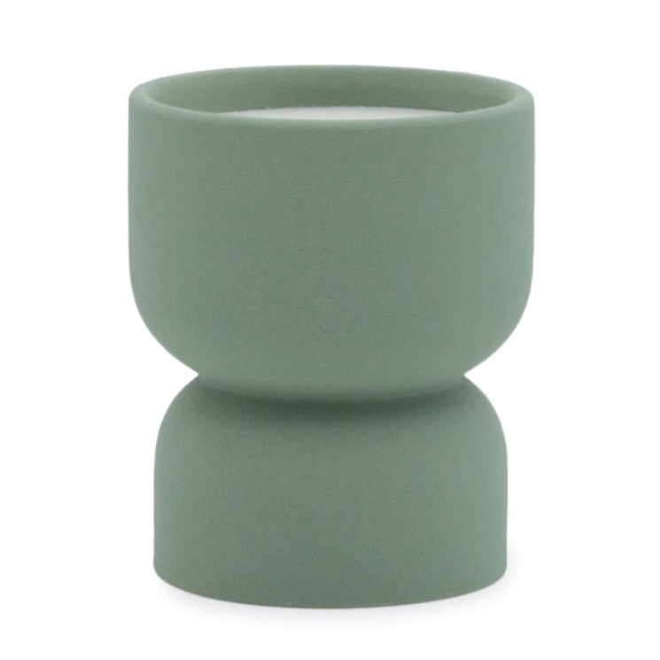Paddywax Form Green Ceramic Hourglass Spanish Moss Candle