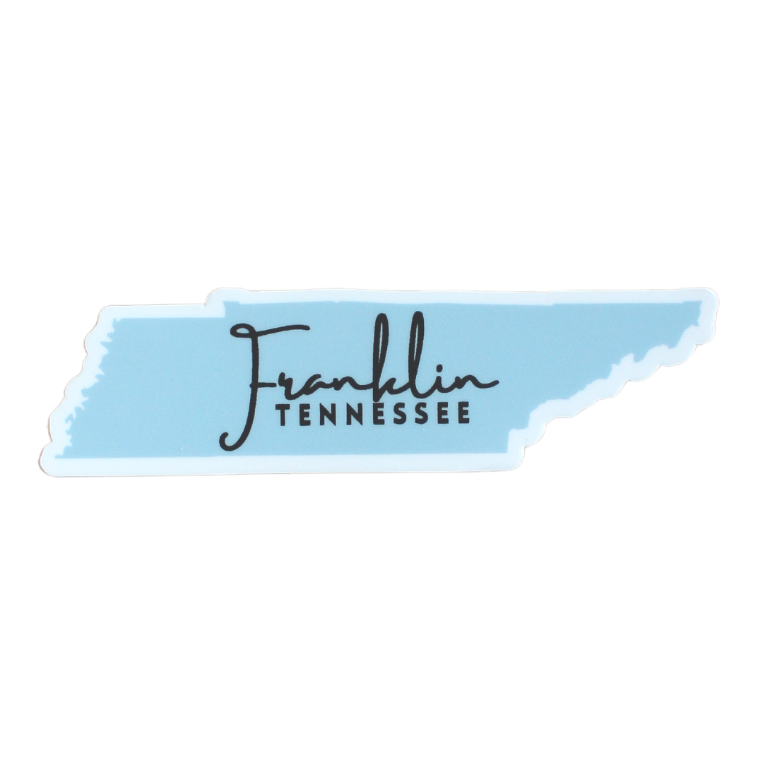 Blue Franklin Tennessee State Sticker
