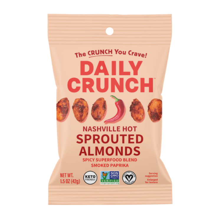 Daily Crunch Travel Size Flavored Almonds - Made in TN