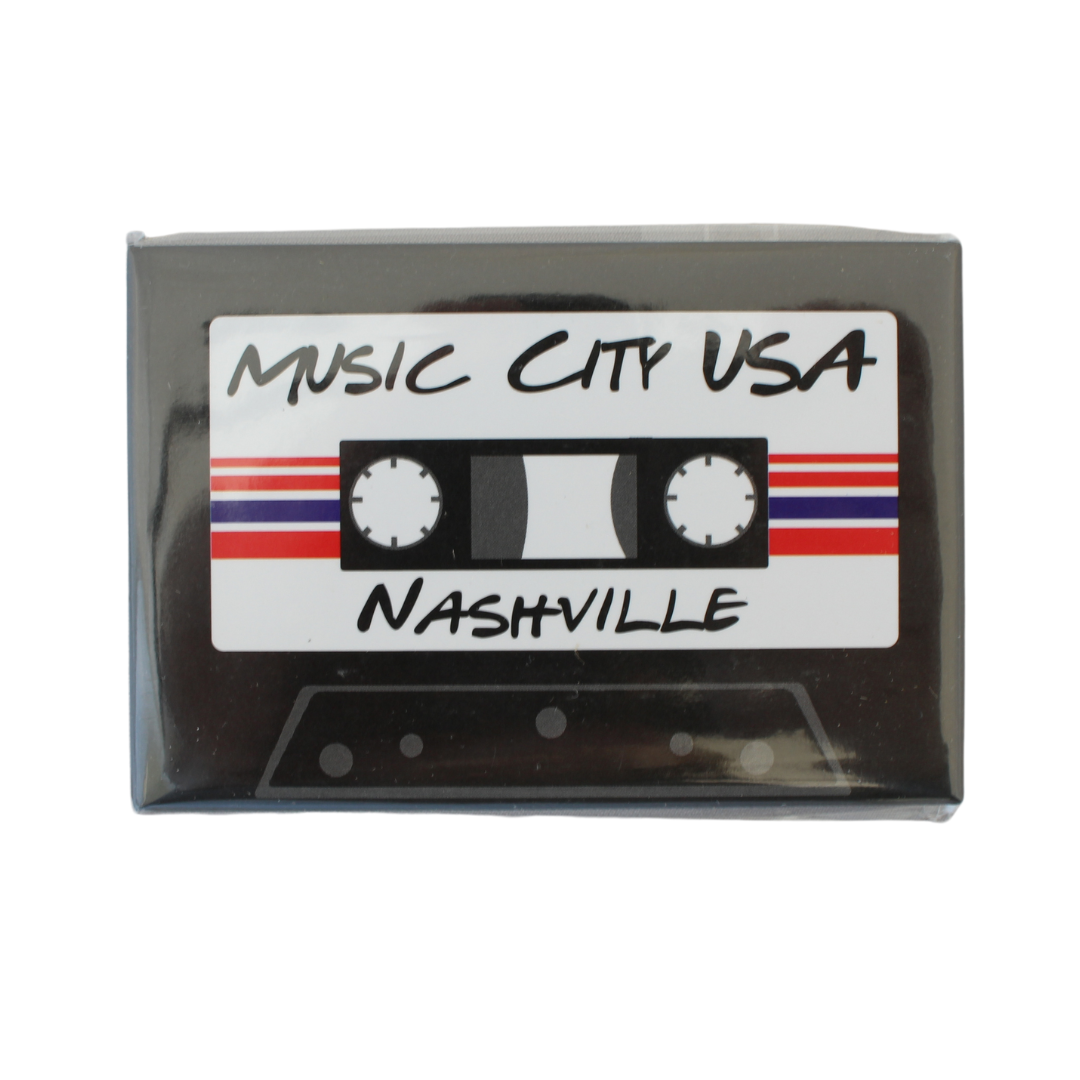 Music City Nashville Cassette Magnet